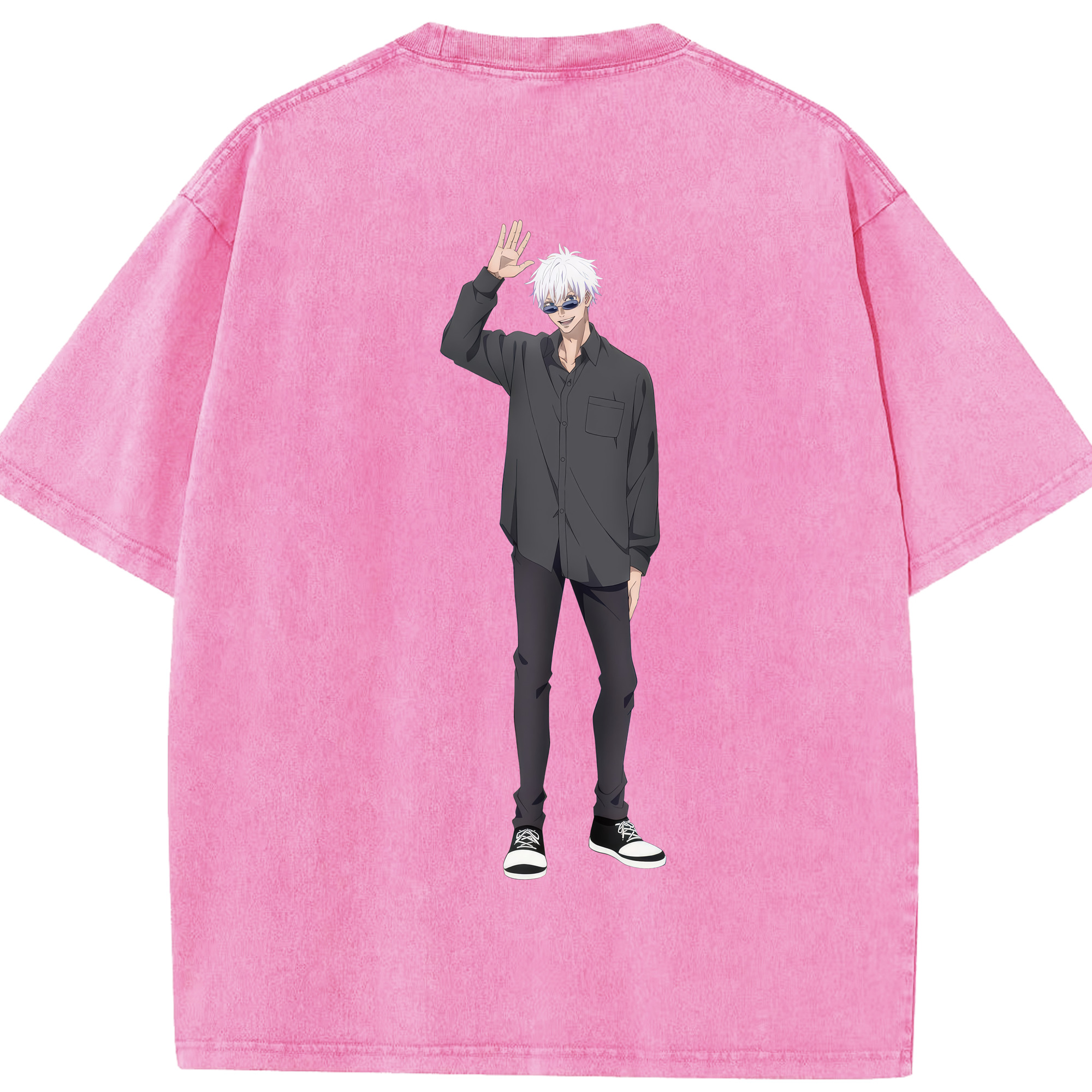 （画像用） 呪術廻戦 Jujutsu Kaisen 綿100% ヴィンテージ風 半袖Tシャツ（背面プリント）